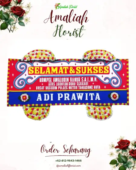 Papan Bunga Ucapan Selamat Gedung Wedding Bojonggede